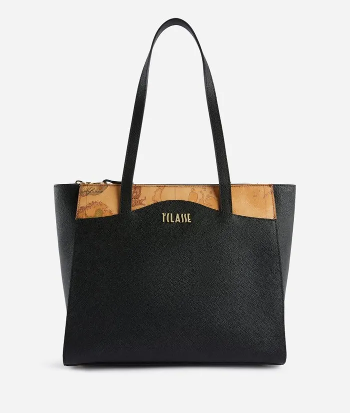 Woman Totes Alviero Martini Digital City Medium Shopper Bag Black