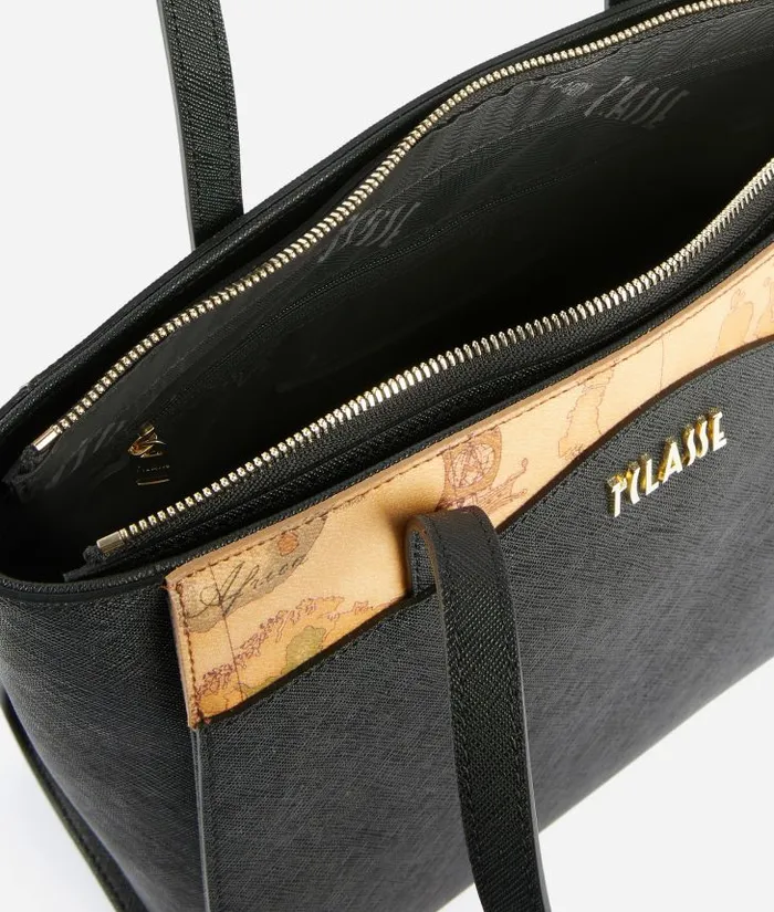 Woman Totes Alviero Martini Digital City Medium Shopper Bag Black