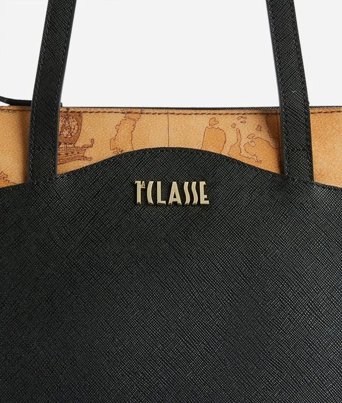Woman Totes Alviero Martini Digital City Medium Shopper Bag Black