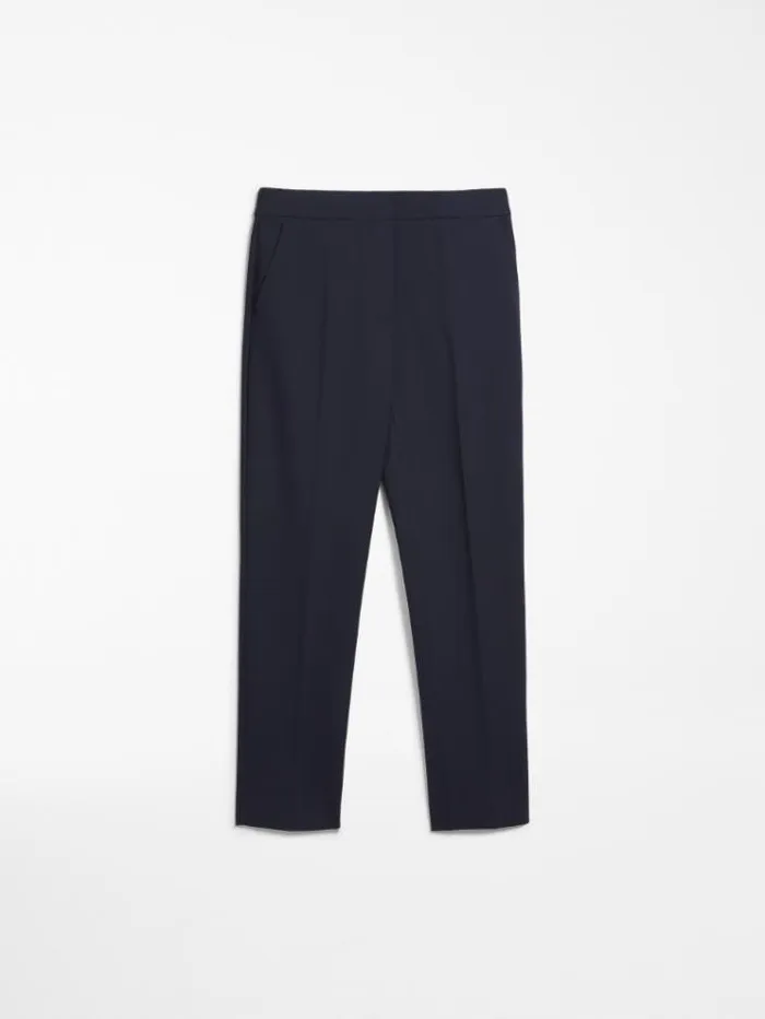 Woman Viscose Jersey Trousers Ultramarine Maxmara Trousers Woman Viscose Jersey Trousers Ultramarine Maxmara Trousers