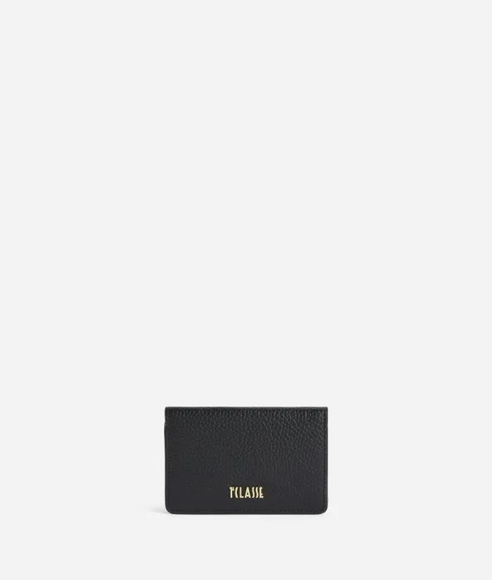 Woman Wallets Alviero Martini Universe Leather Supermini Bifold Wallet Black