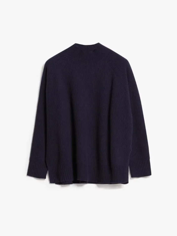 Woman Wool Yarn Sweater Navy Maxmara Knitwear And Sweatshirts Woman Wool Yarn Sweater Navy Maxmara Knitwear And Sweatshirts