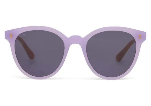 Women Aaryn Matte Lavender Crystaldark Grey TOMS Sunglasses