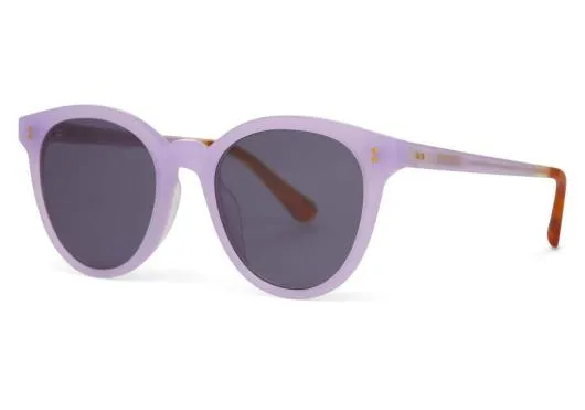 Women Aaryn Matte Lavender Crystaldark Grey TOMS Sunglasses