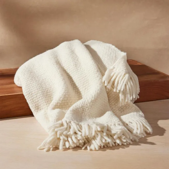Women Aitana Peruvian Throw Ecru Sundance Catalog Seasonal