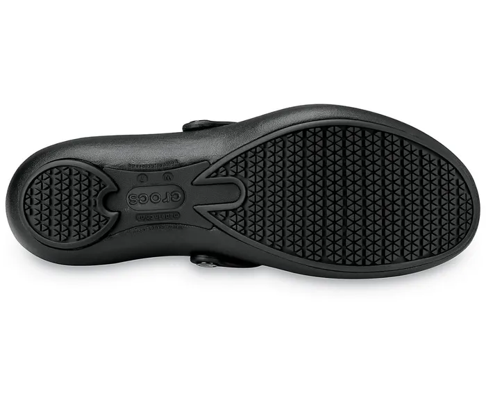Women Alice Work Flat Black Crocs Flats