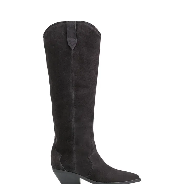 Women Ander Western Boot Dark Blue Suede Marc Fisher Casual Boots