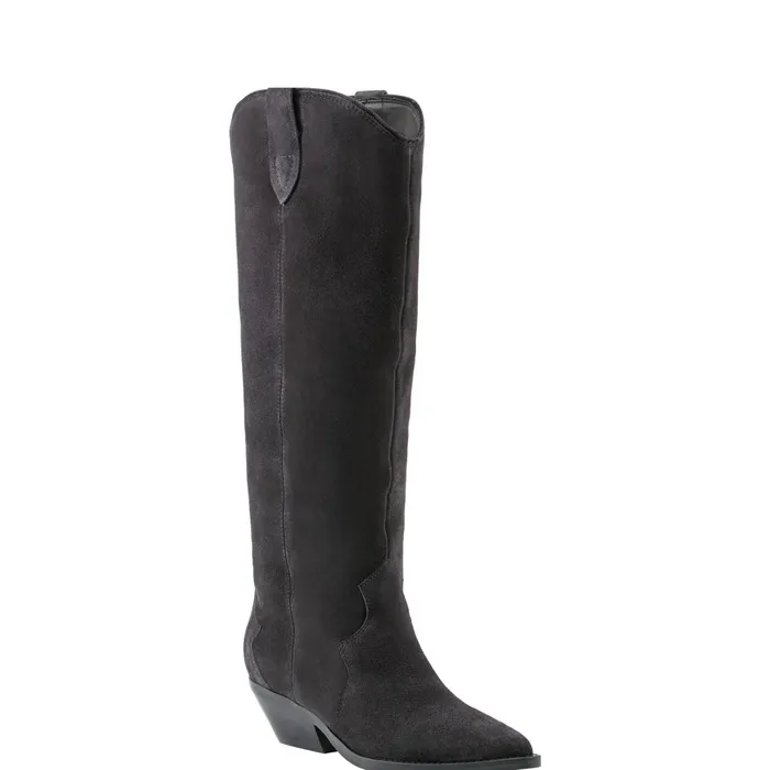 Women Ander Western Boot Dark Blue Suede Marc Fisher Casual Boots