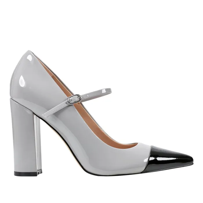 Women Anellie Cap Toe Dress Pump Light Grey Patent Leather Marc Fisher Heels and Pumps Women Anellie Cap Toe Dress Pump Light Grey Patent Leather Marc Fisher Heels and Pumps
