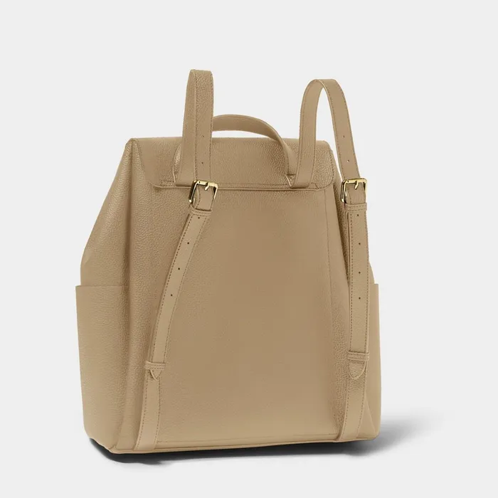 Women Backpacks Katie Loxton Romy Large Taupe Backpack 8211 Vegan Leather