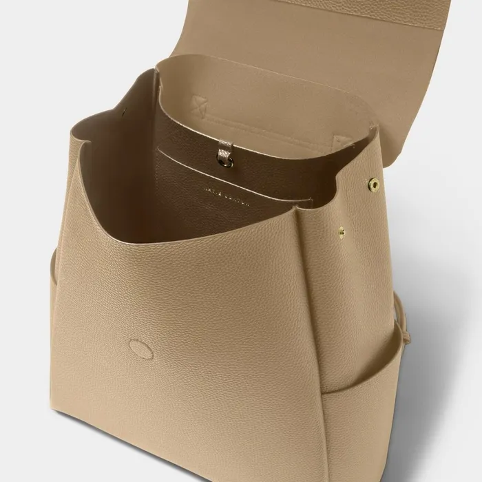 Women Backpacks Katie Loxton Romy Large Taupe Backpack 8211 Vegan Leather