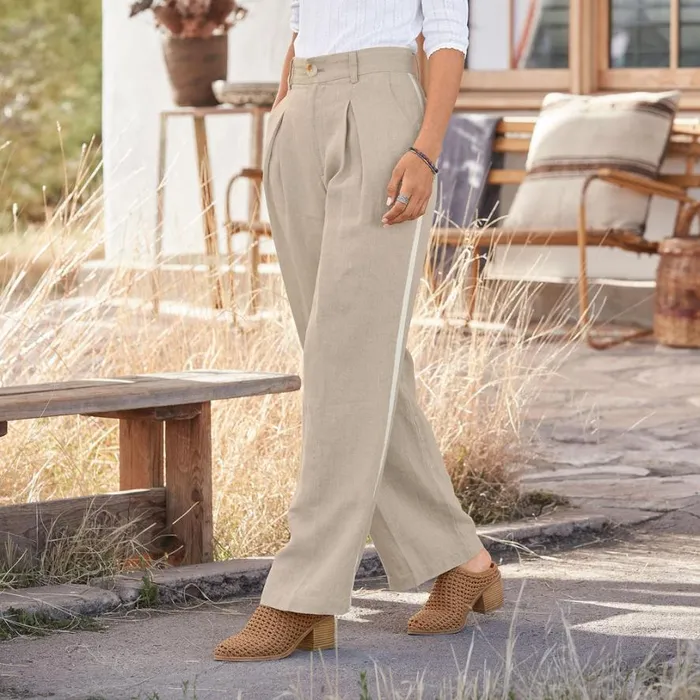 Women Bellamy Pleated Pants Linen Sundance Catalog Pants and Shorts