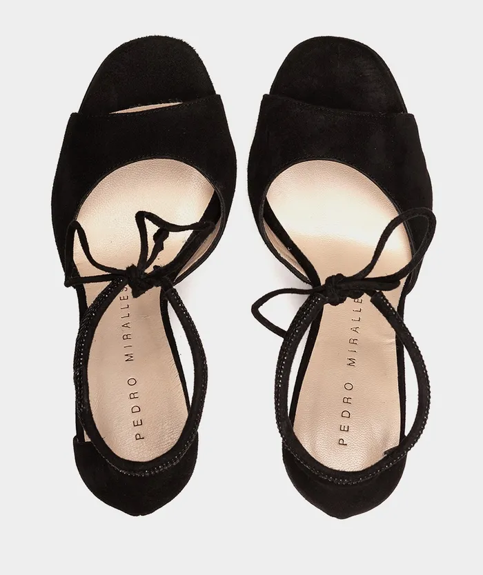 Women Benisa Black 8211 Heeled Sandals Pedro Miralles