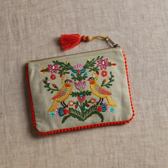 Women Birds In Paradise Pouch Blue Sundance Catalog Jewelry Storage Women Birds In Paradise Pouch Blue Sundance Catalog Jewelry Storage