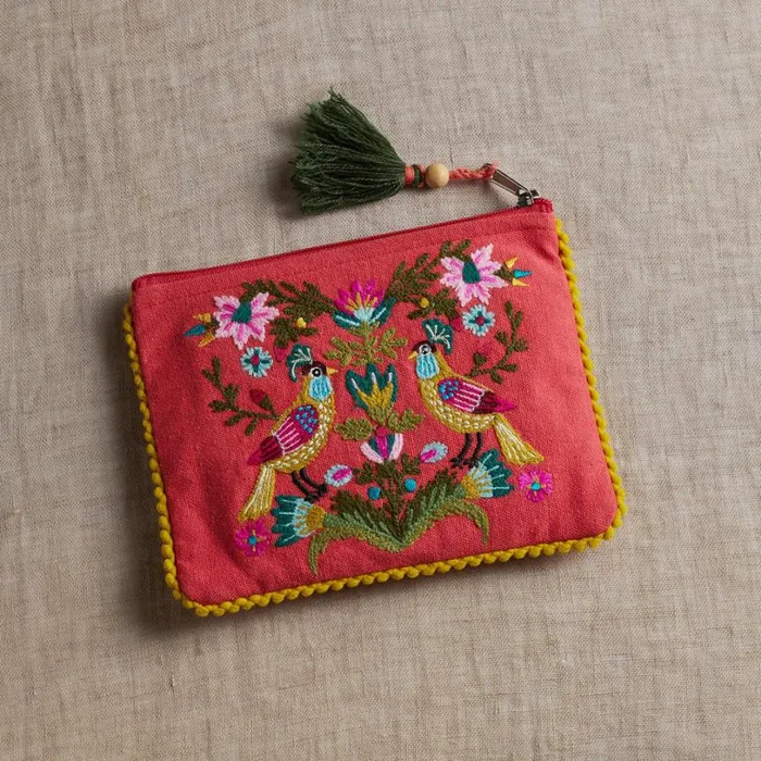 Women Birds In Paradise Pouch Blue Sundance Catalog Jewelry Storage Women Birds In Paradise Pouch Blue Sundance Catalog Jewelry Storage