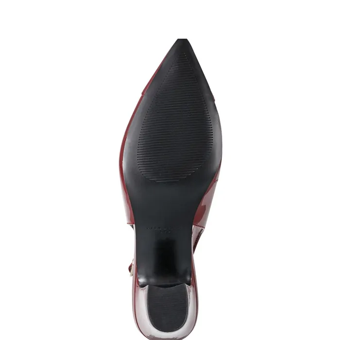 Women Blakeley Slingback Pump Red Patent Leather Marc Fisher Heels and Pumps