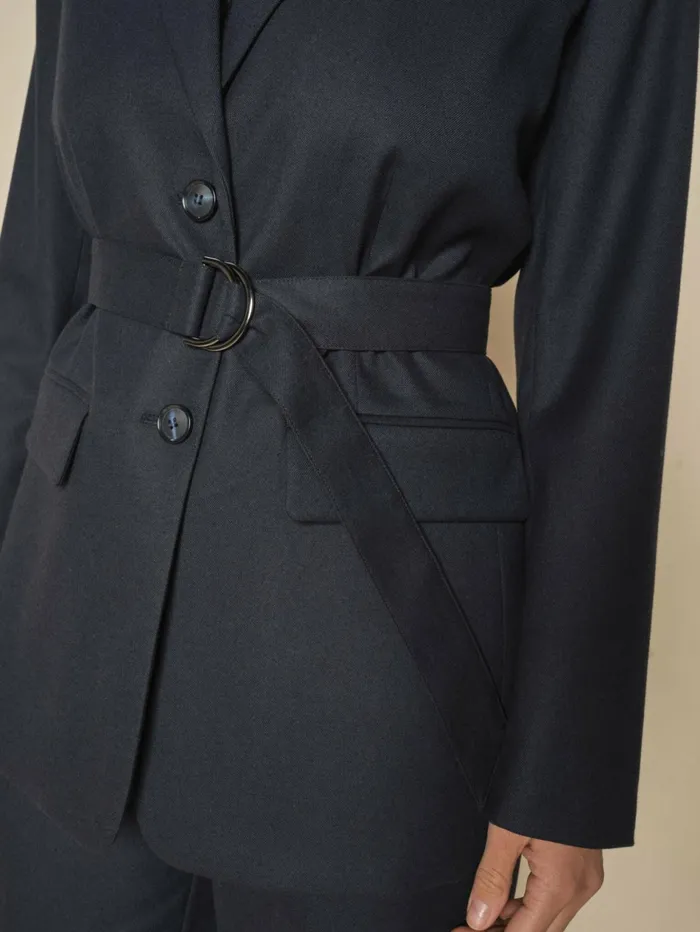 Women Blazers MOS MOSH MMHerdis Caia Blazer Salute Navy