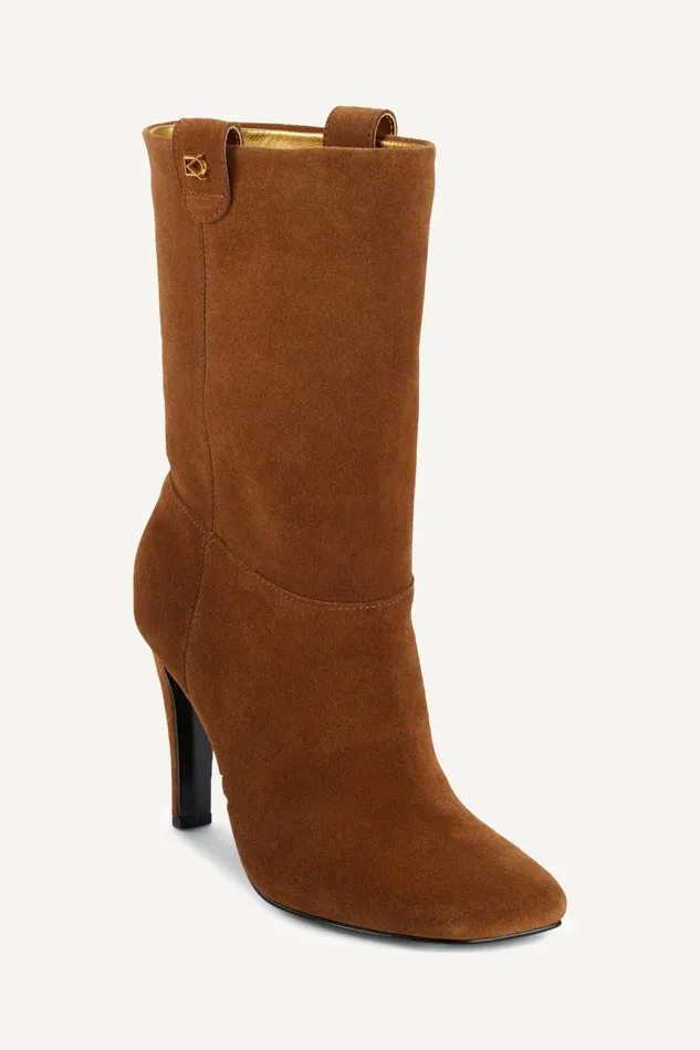 Women Boots And Booties Donna Karan DONNA SLOUCH BOOTIE Tan
