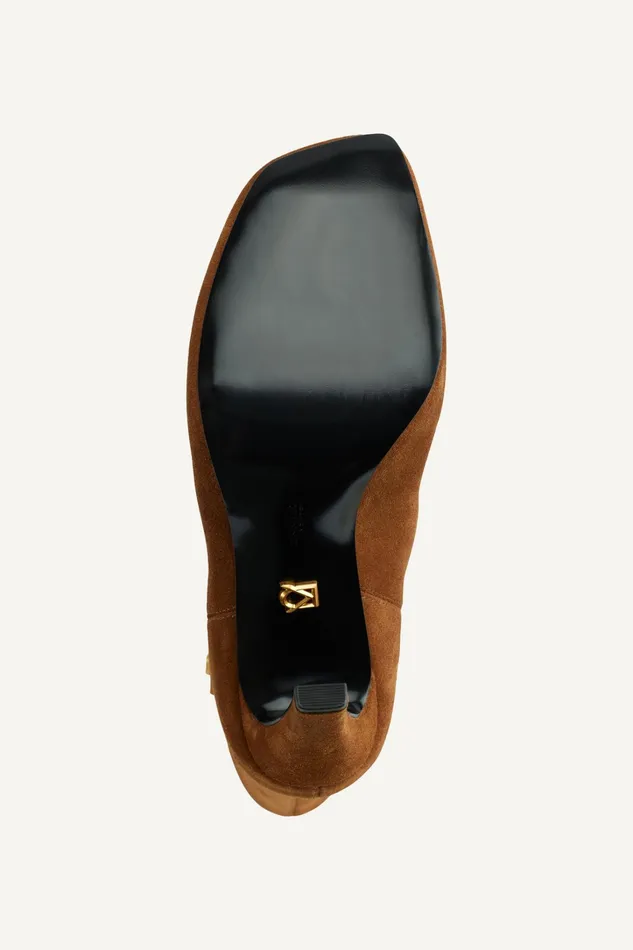 Women Boots And Booties Donna Karan DONNA SLOUCH BOOTIE Tan