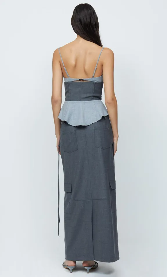 Women Bottoms Bec Bridge HEIDI MIDI SKIRT Charcoal