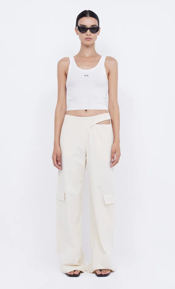 Women Bottoms Bec Bridge PHOENIX PANT Creamblack
