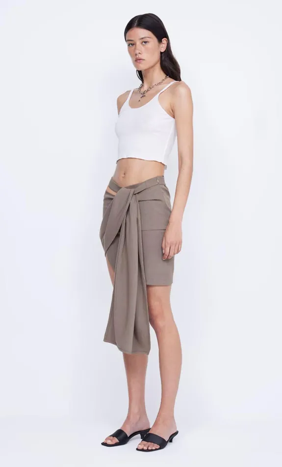 Women Bottoms Bec Bridge SONESTA WRAP SKIRT Tobacco
