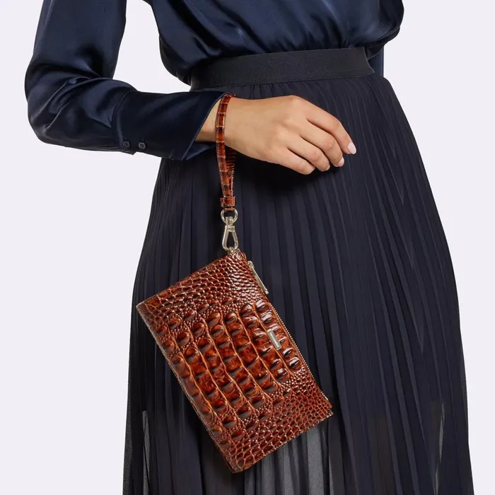 Women Brahmin Clutches Daisy Black Topsail