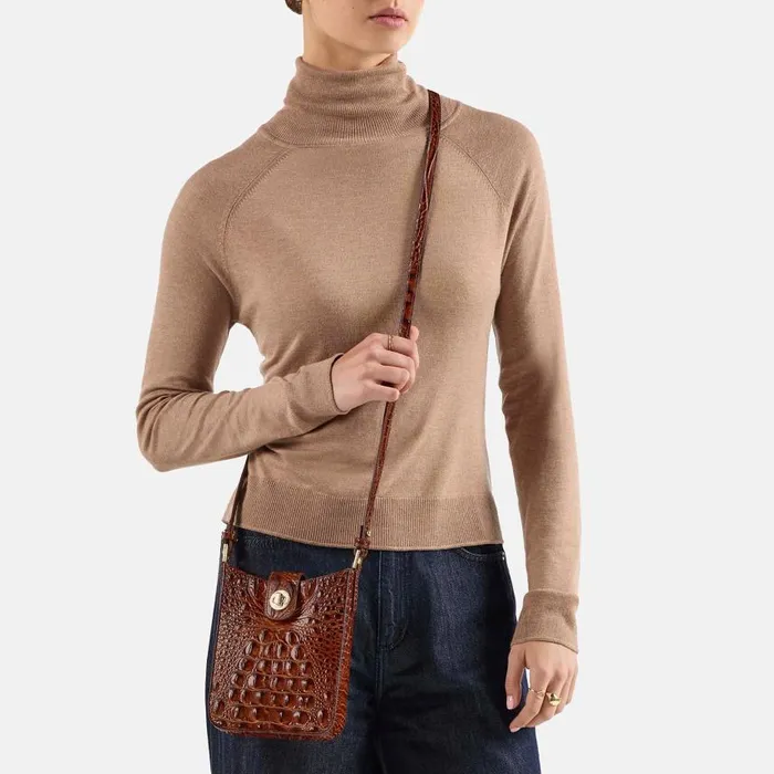 Women Brahmin Crossbodies Marley Cognac Topsail