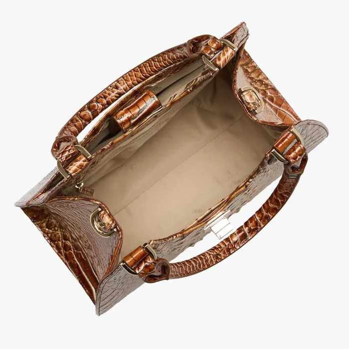 Women Brahmin Satchels Adrian Luggage Brown Melbourne