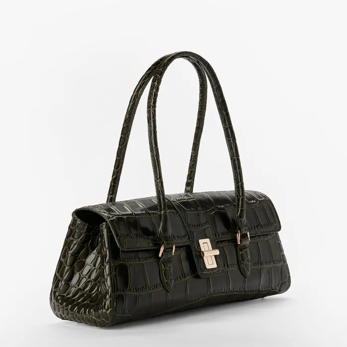 Women Brahmin Satchels Dayan Matcha Green Baize