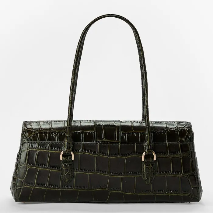 Women Brahmin Satchels Dayan Matcha Green Baize