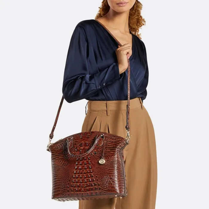 Women Brahmin Satchels Large Duxbury Satchel Sesame Ombre Melbourne