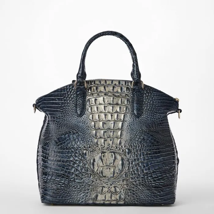 Women Brahmin Satchels Large Duxbury Satchel Twilight Blue Ombre Melbourne