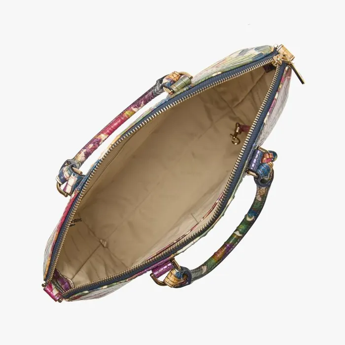 Women Brahmin Satchels Large Duxbury Satchel Wildflower Melbourne