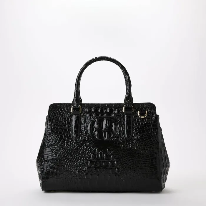 Women Brahmin Satchels Small Finley Black Melbourne