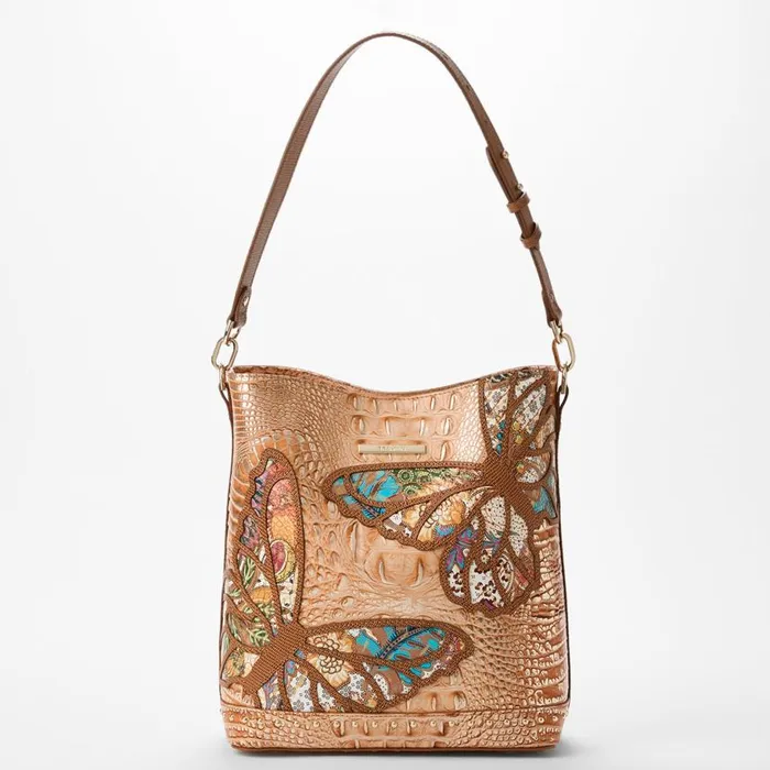 Women Brahmin Shoulder Bags Celina Honey Brown Gala