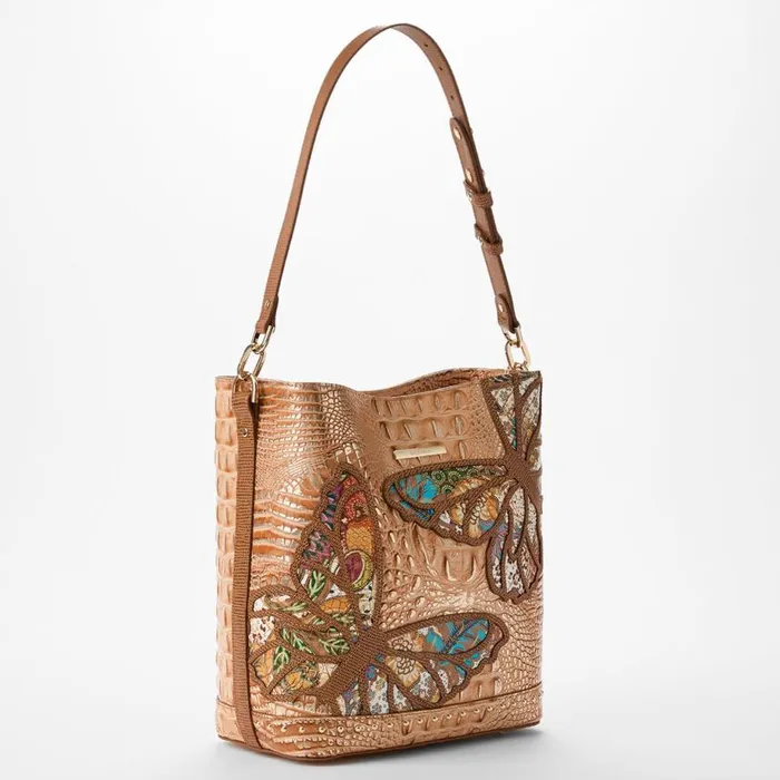 Women Brahmin Shoulder Bags Celina Honey Brown Gala