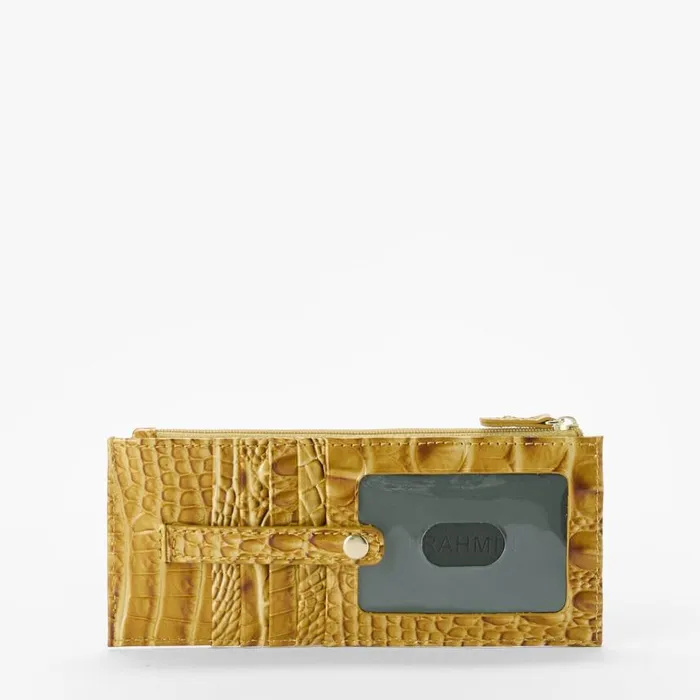 Women Brahmin Wallets and Wristlets Credit Card Wallet Golden Rod Ombre Melbourne