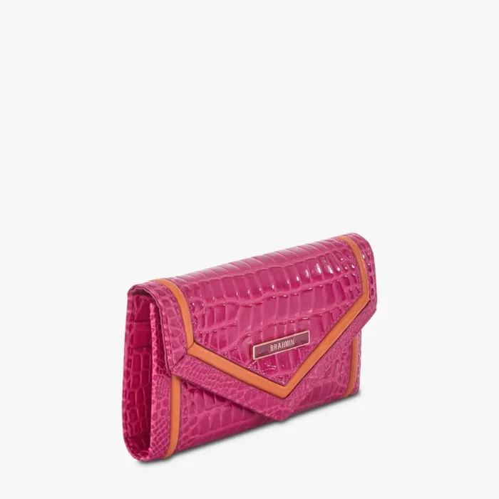 Women Brahmin Wallets and Wristlets Veronica Paradise Pink Darlington