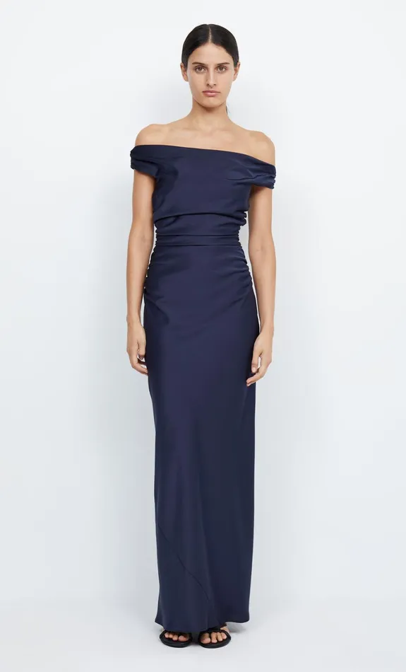 Women Bridesmaids Bec Bridge ETERNITY OFF SHOULDER MAXI Ink