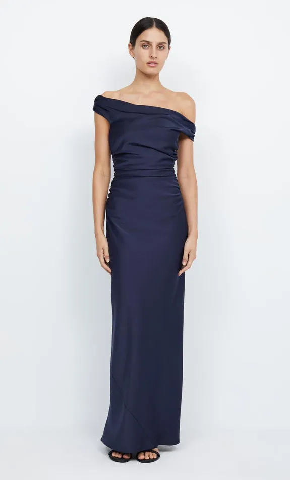 Women Bridesmaids Bec Bridge ETERNITY OFF SHOULDER MAXI Ink