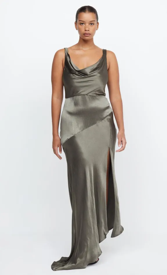 Women Bridesmaids Bec Bridge MOON DANCE COWL DRESS Dark Willow