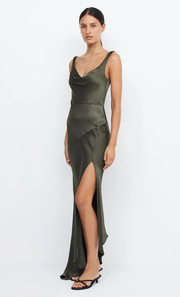 Women Bridesmaids Bec Bridge MOON DANCE COWL DRESS Dark Willow