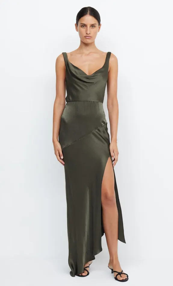 Women Bridesmaids Bec Bridge MOON DANCE COWL DRESS Dark Willow