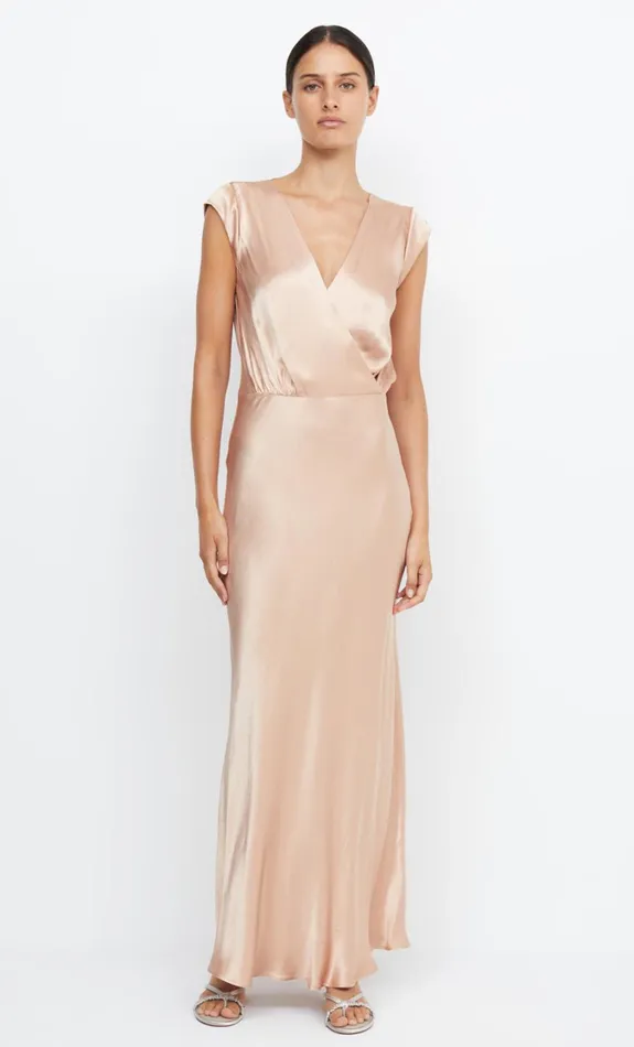 Women Bridesmaids Bec Bridge MOON DANCE MAXI DRESS Rose Gold