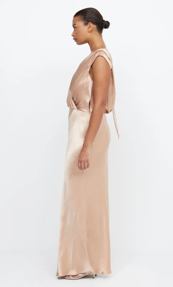 Women Bridesmaids Bec Bridge MOON DANCE MAXI DRESS Rose Gold