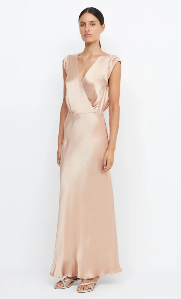 Women Bridesmaids Bec Bridge MOON DANCE MAXI DRESS Rose Gold