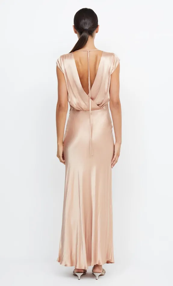 Women Bridesmaids Bec Bridge MOON DANCE MAXI DRESS Rose Gold