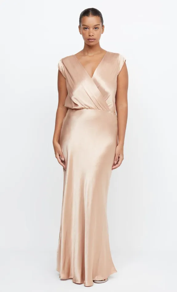 Women Bridesmaids Bec Bridge MOON DANCE MAXI DRESS Rose Gold