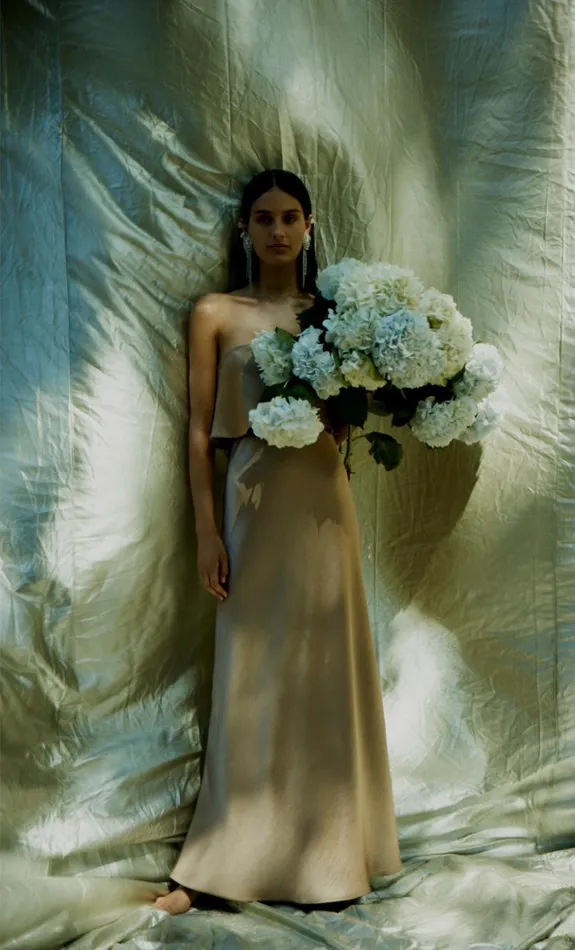 Women Bridesmaids Bec Bridge THE DREAMER OVERLAY DRESS Golden